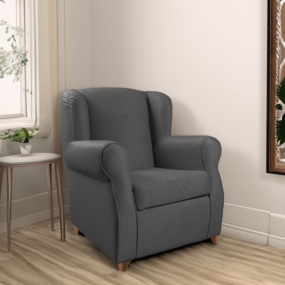 Poltrona Ebro tessuto grigio monaco 15