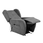 Poltrona alza persona Lift 2 motori con roller bar in tessuto Giulia 9713 grigio