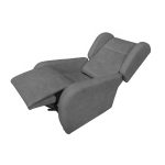 Poltrona alza persona Lift 2 motori con roller bar in tessuto Giulia 9713 grigio