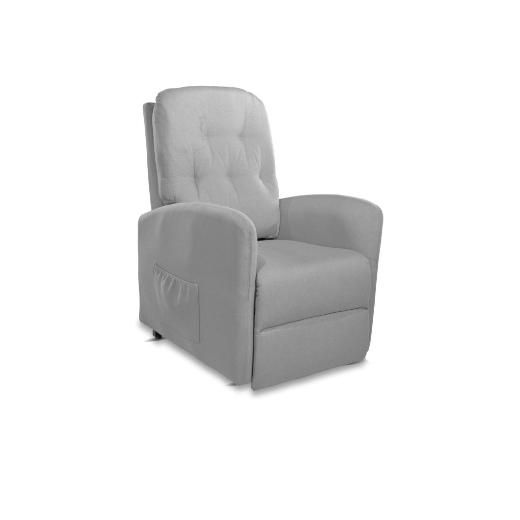 Poltrona alzapersona Katia tessuto grigio 1 motore