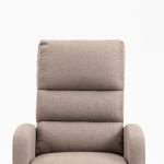 Poltrona alzapersona Lorena un motore in tessuto cappuccino