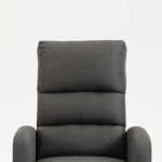 Poltrona alzapersona Lorena un motore in tessuto grigio