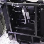 Poltrona alzapersona Tasmania con recliner elettrico 2 motori e 8 punti di massaggio in tessuto coffee