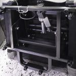 Poltrona alzapersona Tasmania con recliner elettrico 2 motori e 8 punti di massaggio in tessuto coffee