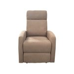 Poltrona relax Giada manuale tessuto tortora