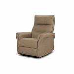 Poltrona relax Softwave recliner elettrico in tessuto G270 camel
