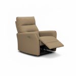 Poltrona relax Softwave recliner elettrico in tessuto G270 camel