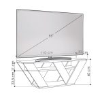 Porta TV Pipralla antracite 110x30x40h