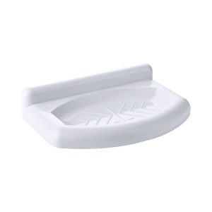 Porta sapone da parete 119PL in plastica colore bianco