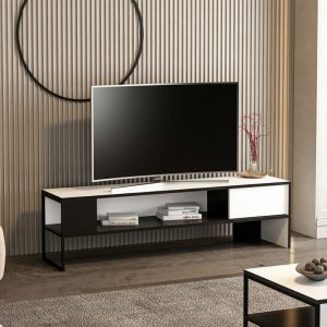 Porta tv Concordtv bianco e nero