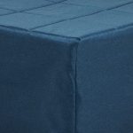 Pouf letto singolo pieghevole Vega tessuto colore blu