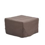 Pouf letto singolo pieghevole Vega tessuto colore tortora