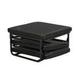 Pouf letto singolo pieghevole Vega tessuto colore tortora