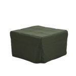 Pouf letto singolo pieghevole Vega tessuto colore verde scuro