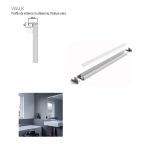 Profilo illuminazione LED Walk bagno 600 mm nero opaco