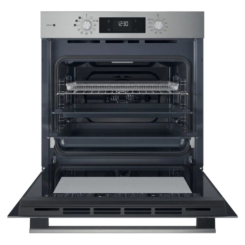 Hotpoint Ariston Forno Elettrico da Incasso Ventilato Multifunzione con Grill e Cottura a Vapore 71 Litri 60 cm Classe A+ colore Nero e Acciaio Inox - HAO 258HSU1F X