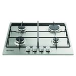 Indesit Piano Cottura 4 Fuochi a Gas Larghezza 58 cm in Acciaio Inox colore Inox - THP 642 IX/I 1