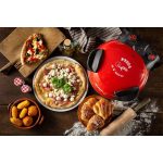 Forno Pizza Elettrico ARIETE Potenza 1200 Watt Timer con Pietra Refrattaria colore Rosso - 0909/00