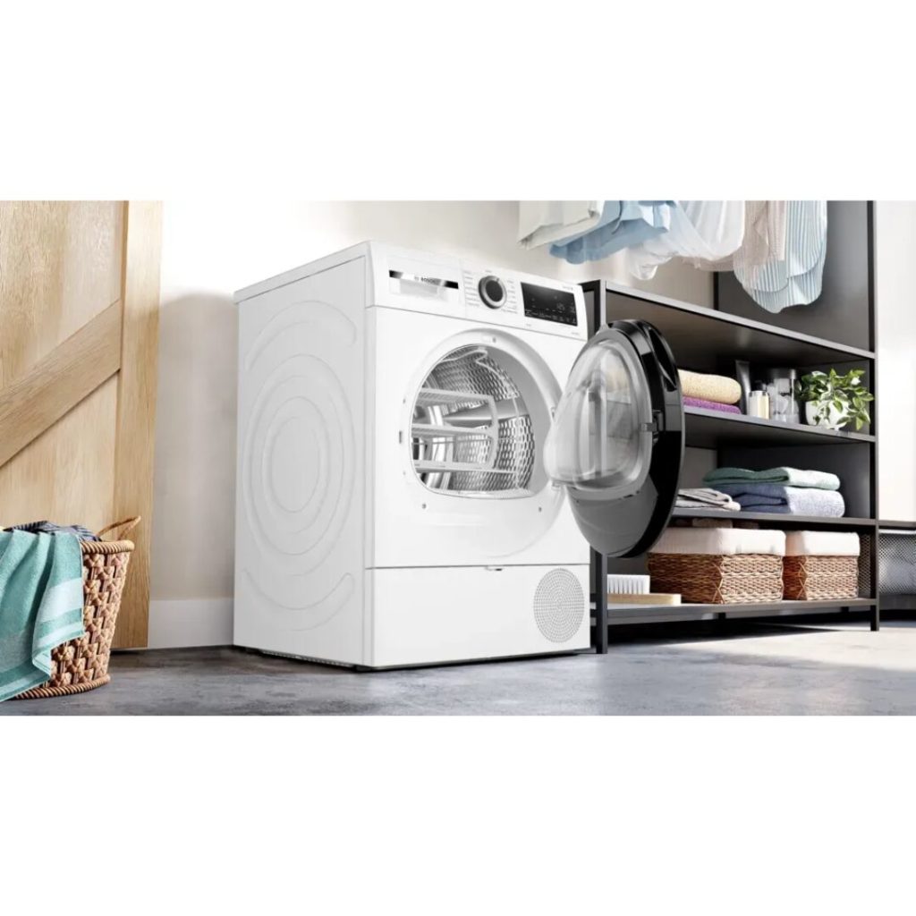 Bosch Asciugatrice 8 Kg Classe C con Pompa di Calore Profondità 61 cm Auto Dry colore Bianco - WQG233D1II Serie 6