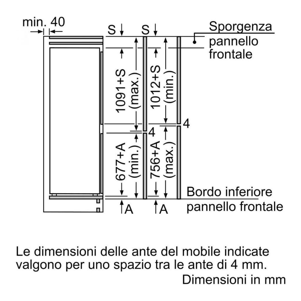 Frigorifero BOSCH Combinato 260 Litri No Frost - KIN86NSE0