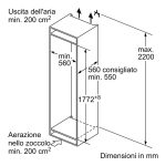 Frigorifero BOSCH Combinato 260 Litri No Frost - KIN86NSE0