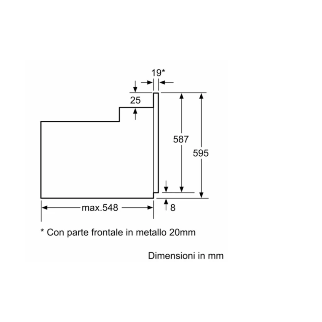 Forno BOSCH Elettrico Ventilato Incasso 66 Litri - HBF011BR0
