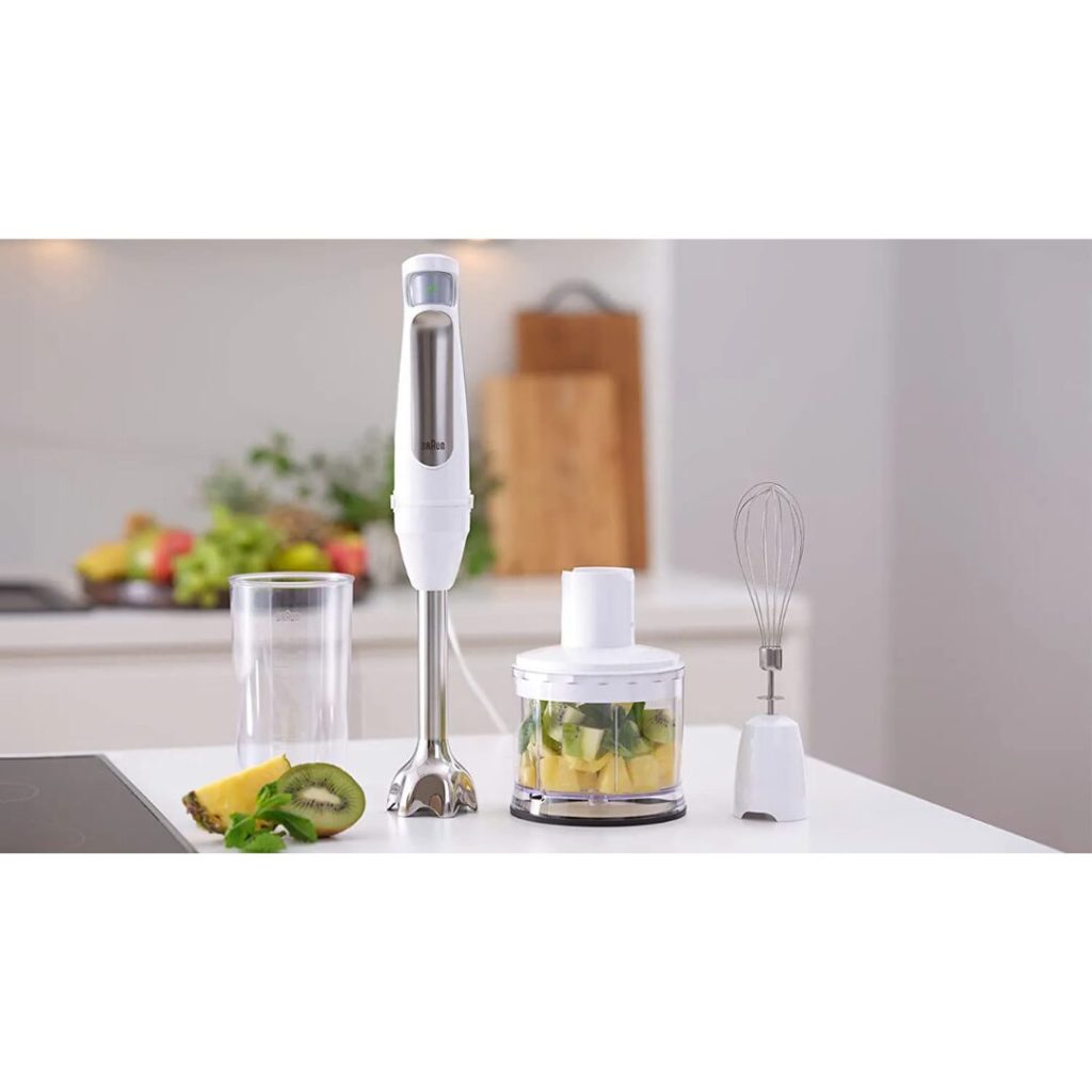 Frullatore a Immersione BRAUN 1000 watt con vari Accessori - MQ7035IWH
