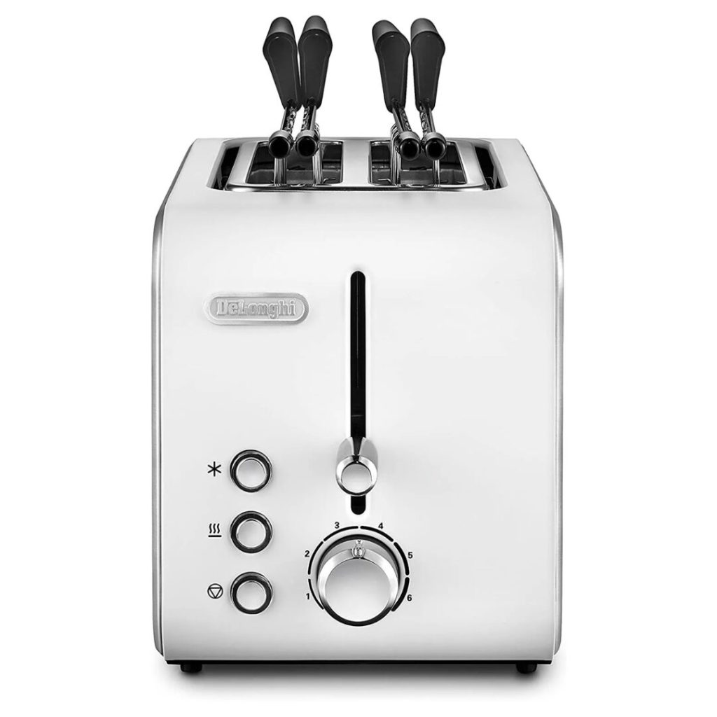 Tostapane con pinze DE LONGHI 550 Watt 6 Livelli di Cottura - CTX 2203.W