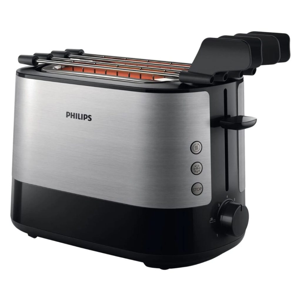 Tostapane PHILIPS 2 Fette Potenza 650 Watt 7 Livelli di cottura - Hd2639/90