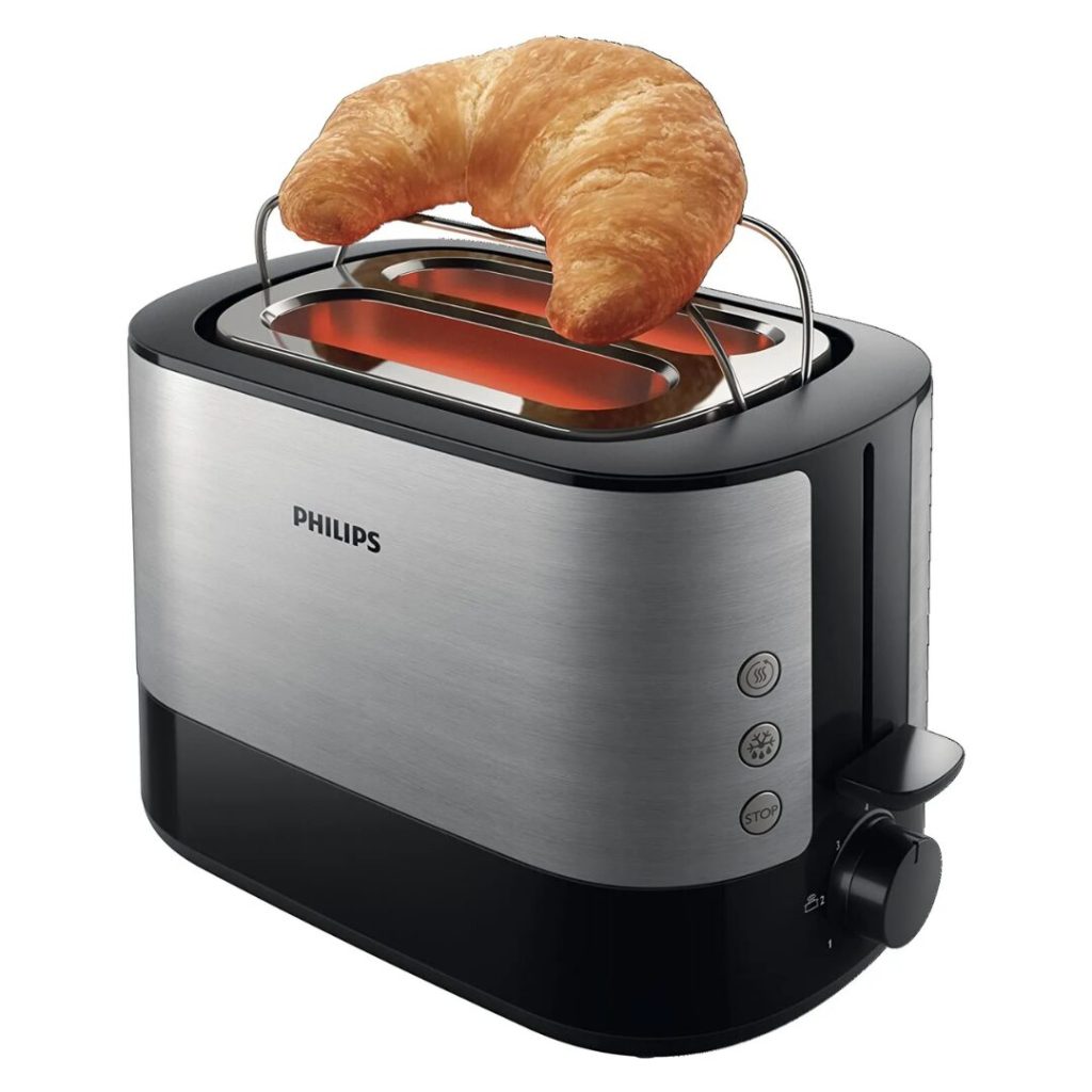 Tostapane PHILIPS 2 Fette Potenza 650 Watt 7 Livelli di cottura - Hd2639/90