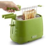 Tostapane con pinze DE LONGHI 2 Fette 550 Watt verde - Ctlap2203