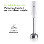 Frullatore ad immersione BRAUN - MQ10.201M