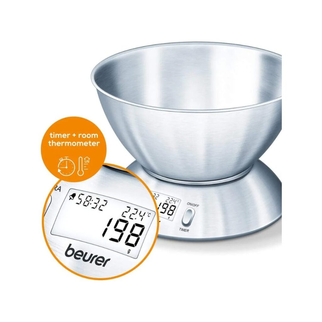 Bilancia da Cucina BEURER Elettronica Digitale con Ciotola1.5L - KS 54