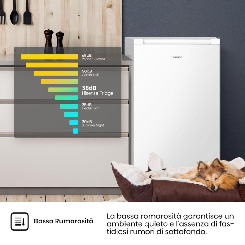 Congelatore a Cassetti Verticale HISENSE 61 Litri - FV78D4AWE