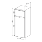 Frigorifero Doppia Porta SMEG 212 Litri Raffreddamento Statico colore Bianco - FD14EW
