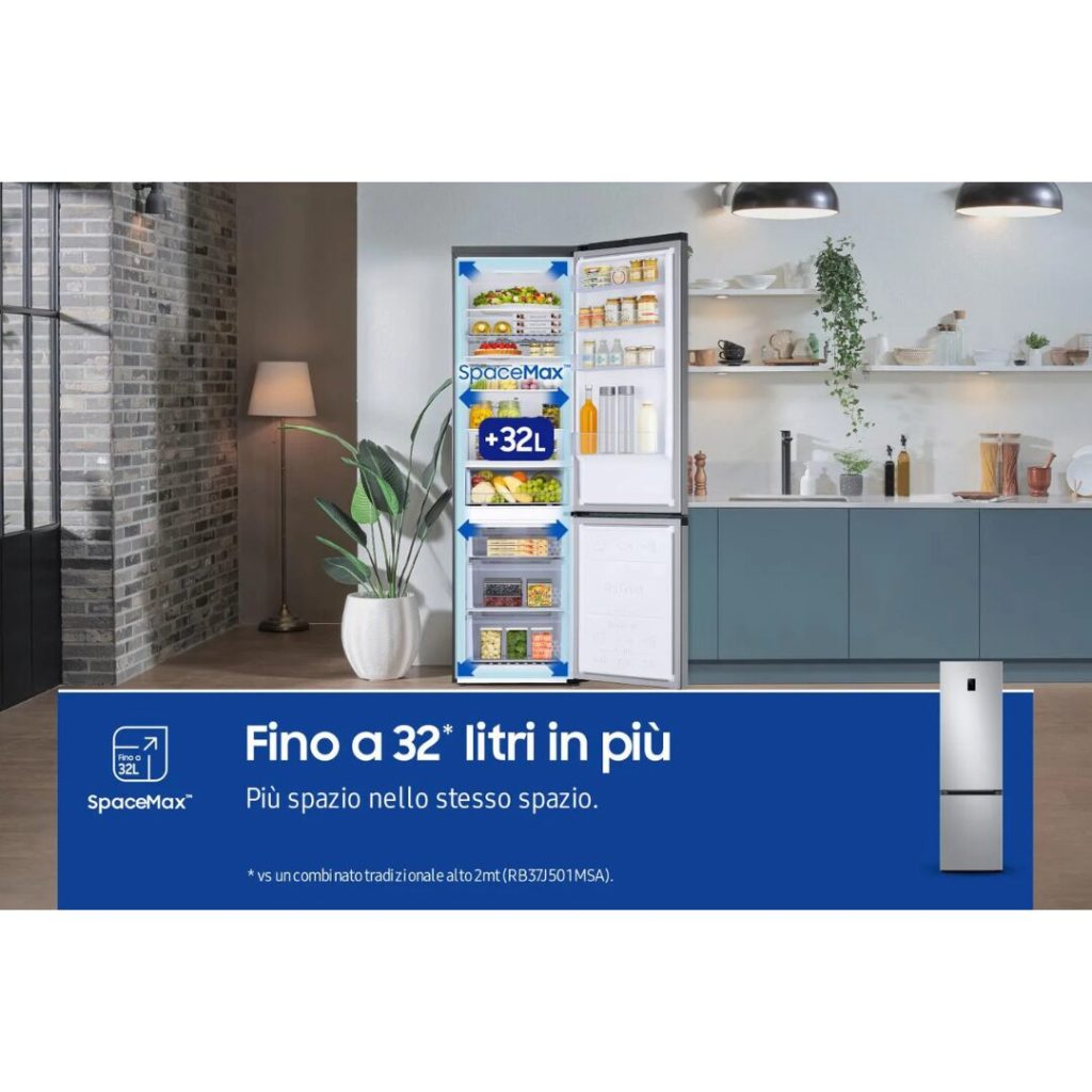 Frigorifero Combinato SAMSUNG No Frost390 Litri - RB38C672CS