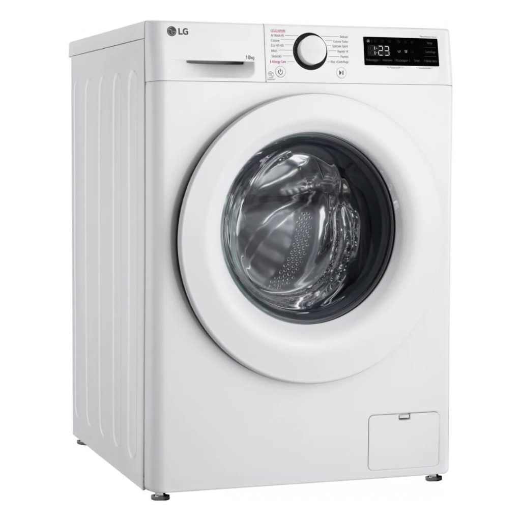 Lavatrice LG 10 Kg Classe A Centrifuga 1400 giri Motore Inverter Vapore AI DD - F4R3010NSWW