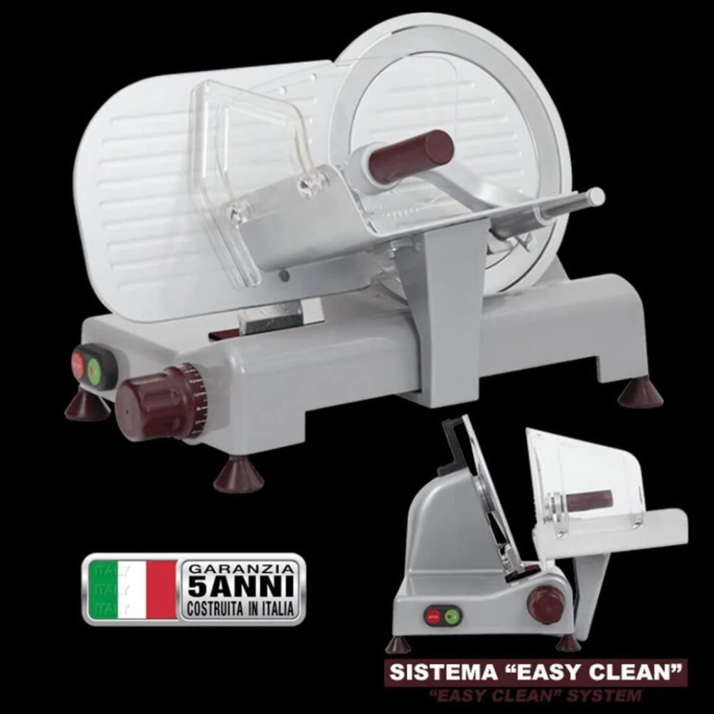 Affettatrice elettrica R. G. V. 140 Watt Lama 22 cm in Acciaio - 90751 Luxury Italia 22 GL-R