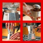 Caffettiera Moka Bialetti Express 2 Tazze Manico anti scottatura Non adatta a induzione (90 ml) Alluminio