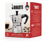 Caffettiera Moka Bialetti Express 2 Tazze Manico anti scottatura Non adatta a induzione (90 ml) Alluminio