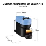 Macchina Caffè De Longhi Nespresso® Vertuo Pop Espresso Capsule colore Blu - ENV90.A