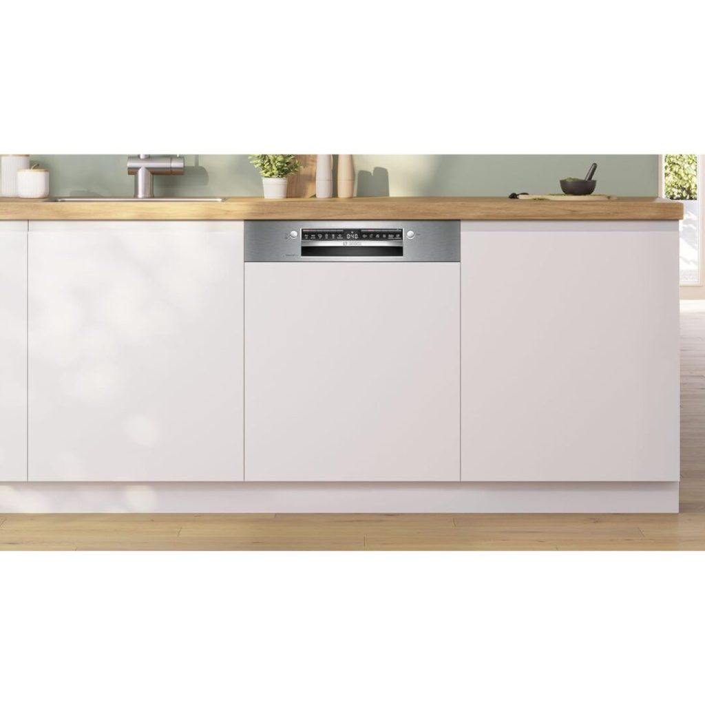 Lavastoviglie da Incasso Bosch con Frontalino a Vista 14 Coperti 60 cm in Acciaio Spazzolato - SMI4EVS08E