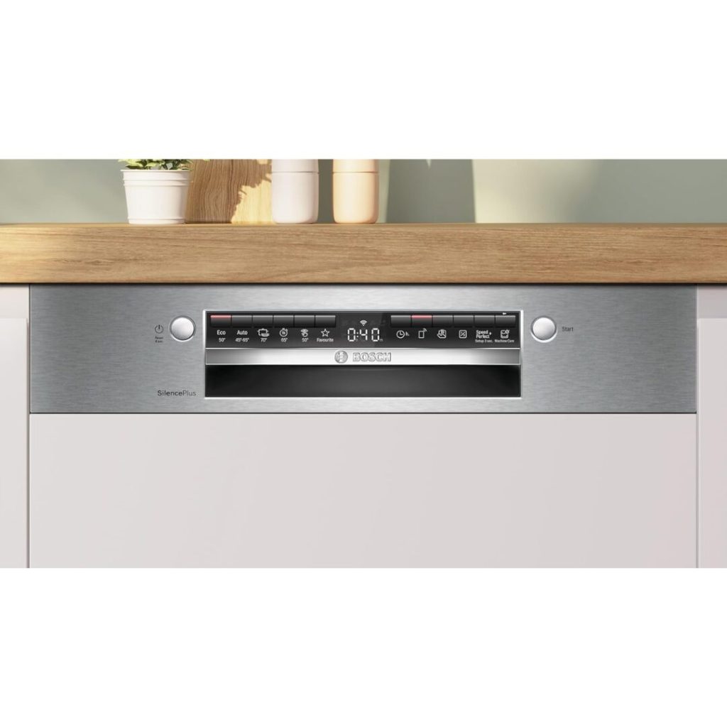 Lavastoviglie da Incasso Bosch con Frontalino a Vista 14 Coperti 60 cm in Acciaio Spazzolato - SMI4EVS08E