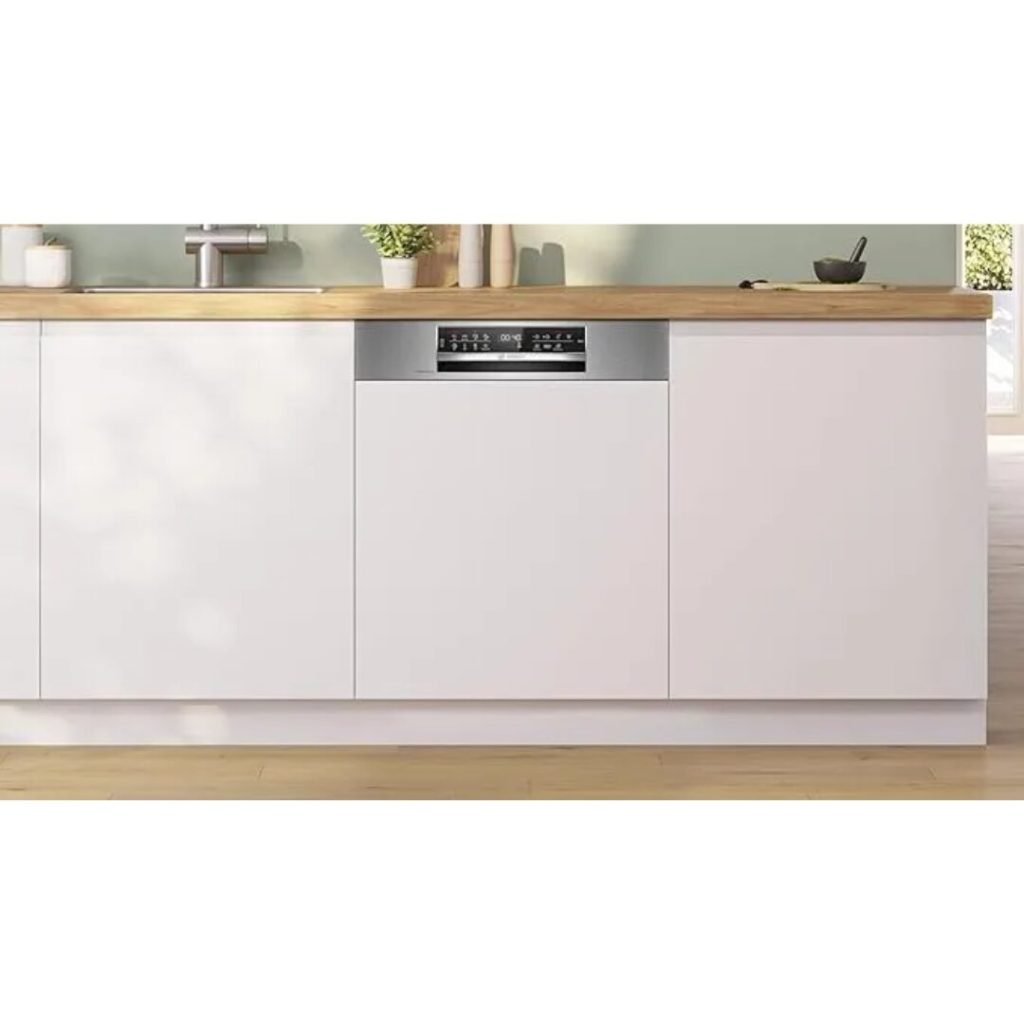 Lavastoviglie da Incasso Bosch con Frontalino a Vista 14 Coperti Classe A 60 cm in Acciaio Spazzolato - SMI6ECS12E