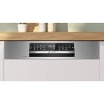 Lavastoviglie da Incasso Bosch con Frontalino a Vista 14 Coperti Classe A 60 cm in Acciaio Spazzolato - SMI6ECS12E