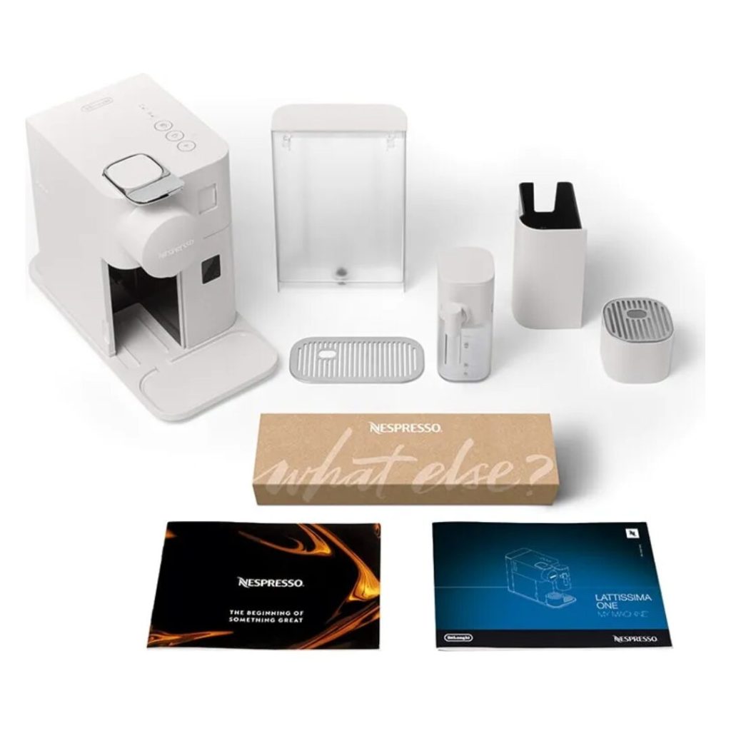 Macchina Caffè Espresso De Longhi Nespresso® Lattissima One Sistema ricarica Capsule colore Bianco - EN510.W