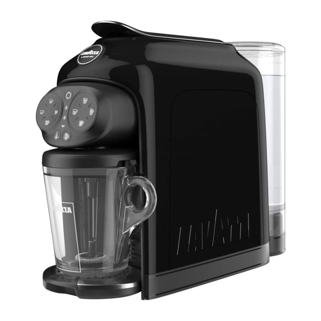 Macchina Caffé Espresso Lavazza Desea Capsule Lavazza A Modo Mio con Cappuccinatore - DESEABLACK