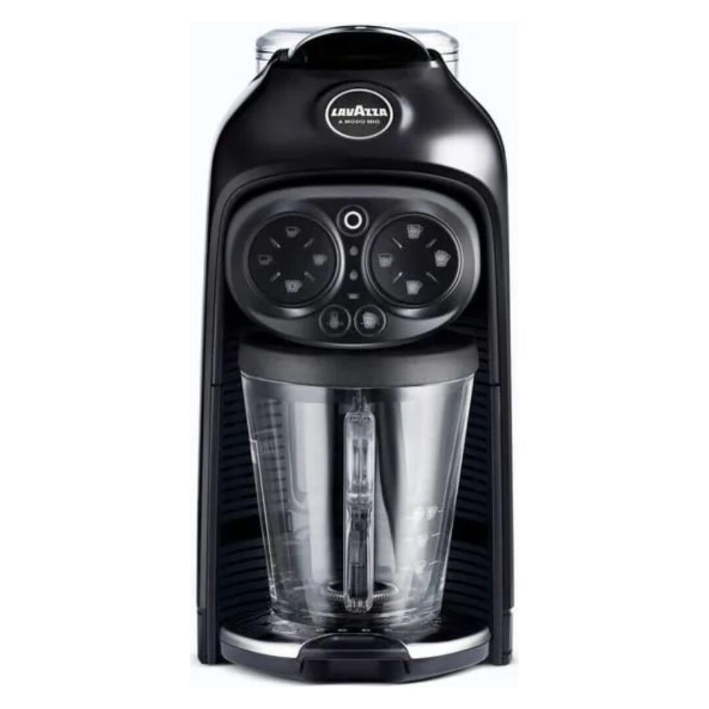 Macchina Caffé Espresso Lavazza Desea Capsule Lavazza A Modo Mio con Cappuccinatore - DESEABLACK