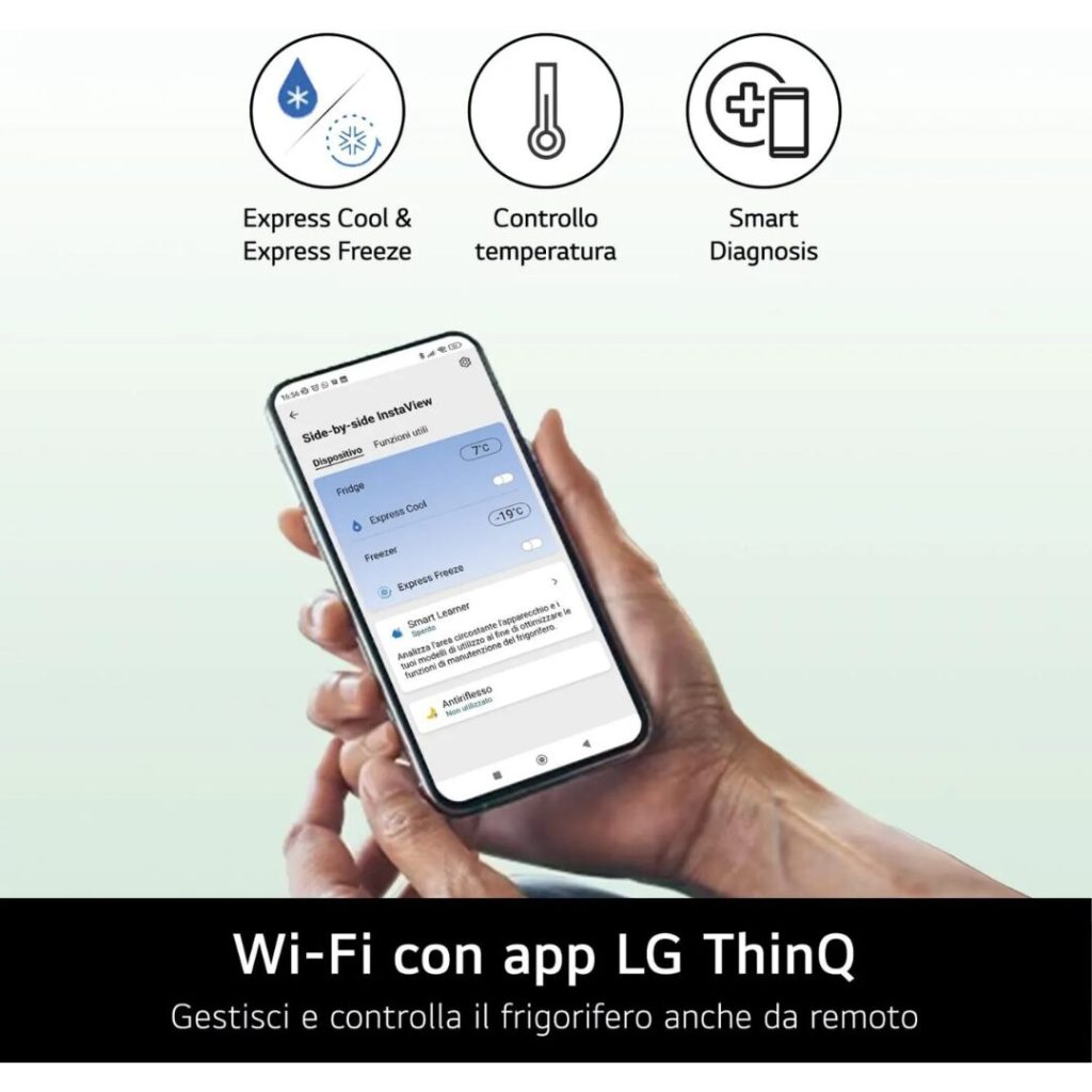 Frigorifero Americano Lg Side by Side 530 Litri No Frost - GMB860PYDE