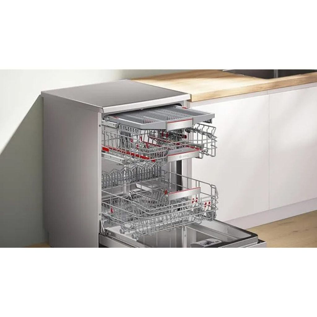 Bosch Lavastoviglie 14 Coperti Classe A Libera Installazione 60 cm colore Acciaio Spazzolato Anti-impronta - SMS8ECI02E